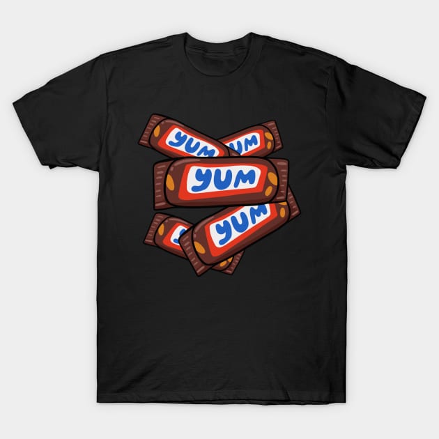 Chocolate Bars - Snack Lover Art T-Shirt by isstgeschichte